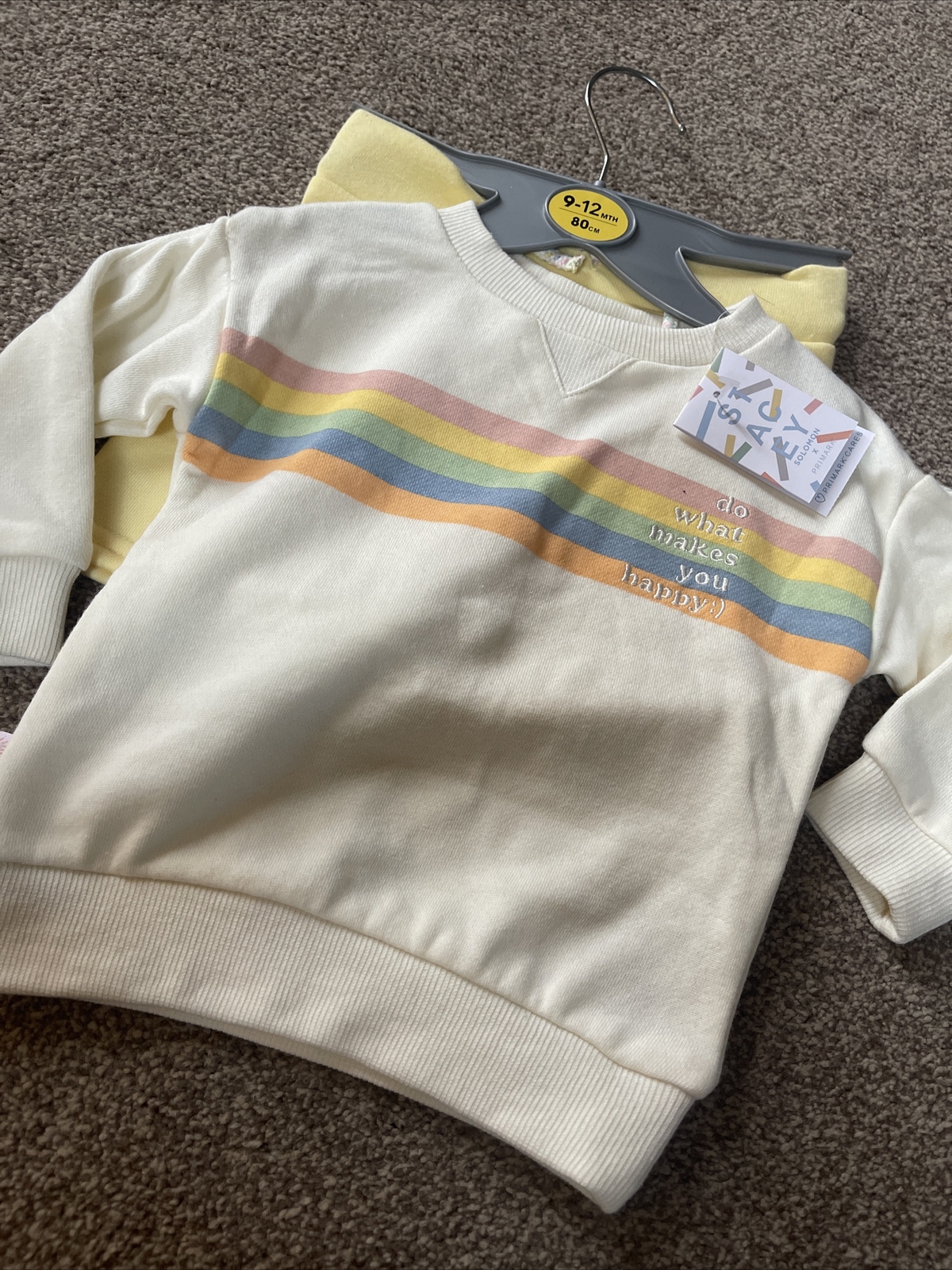 Primark x Stacey Solomon Toddler jersey Sweatshirt pullover Outfit 9-12 Months