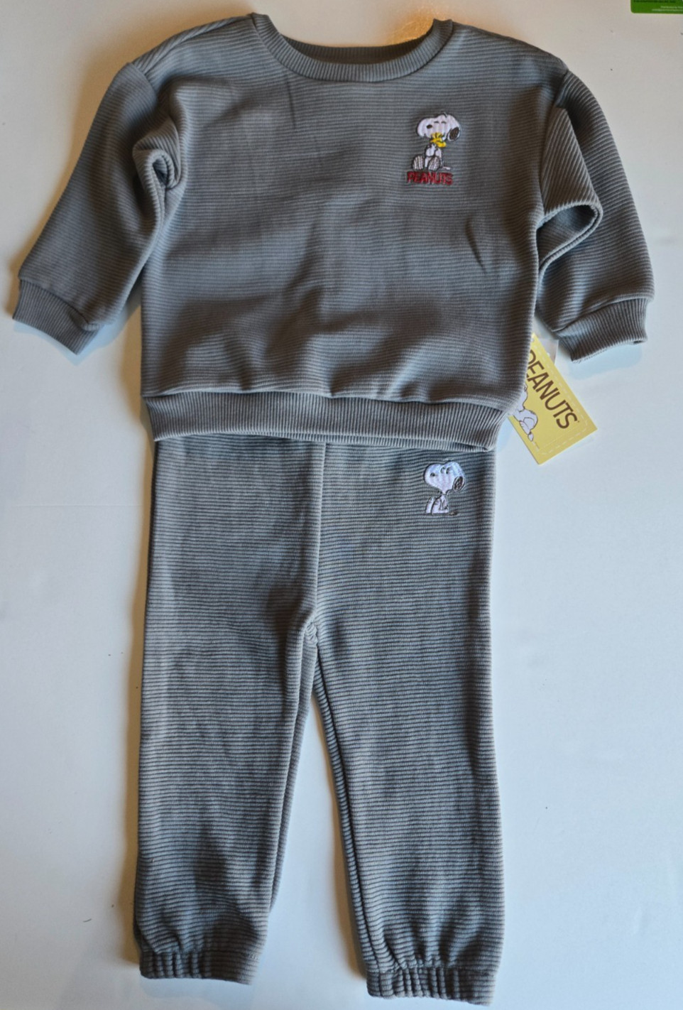 Peanuts Snoopy Outfit Boys Sweatpants and Sweatshirt Infant Gift 18 Months NWT