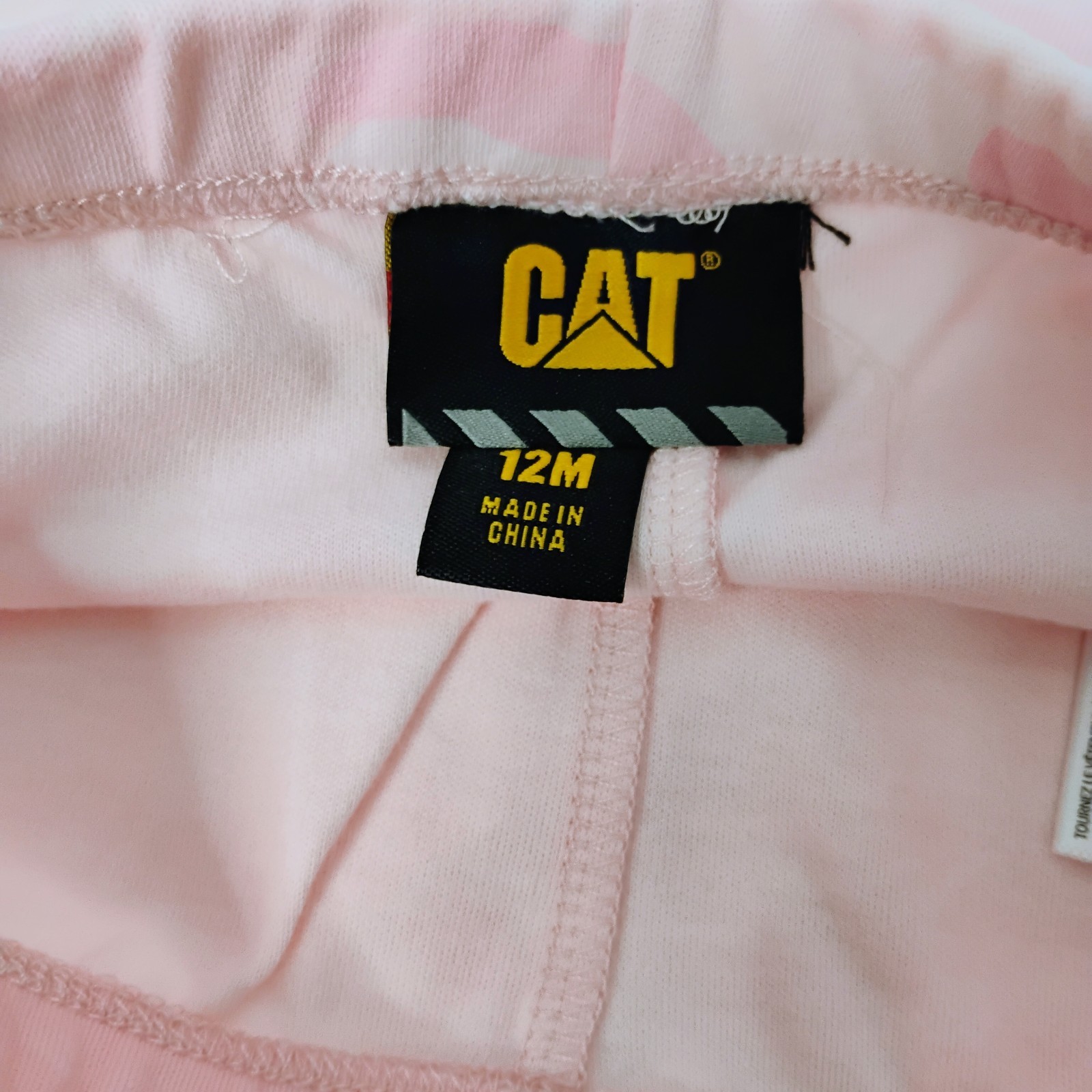 CAT Caterpillar 12M Infant Girls Pink Camo Leggings and Beanie Hat 2 Piece Set G
