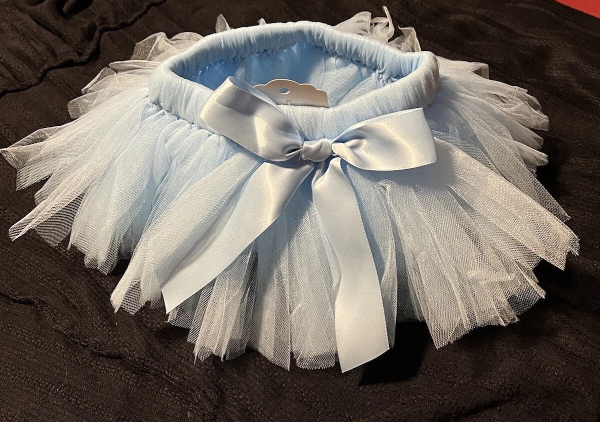 Newborn Baby Girl Tutu Skirt Size 12-24 Months Blue NWT