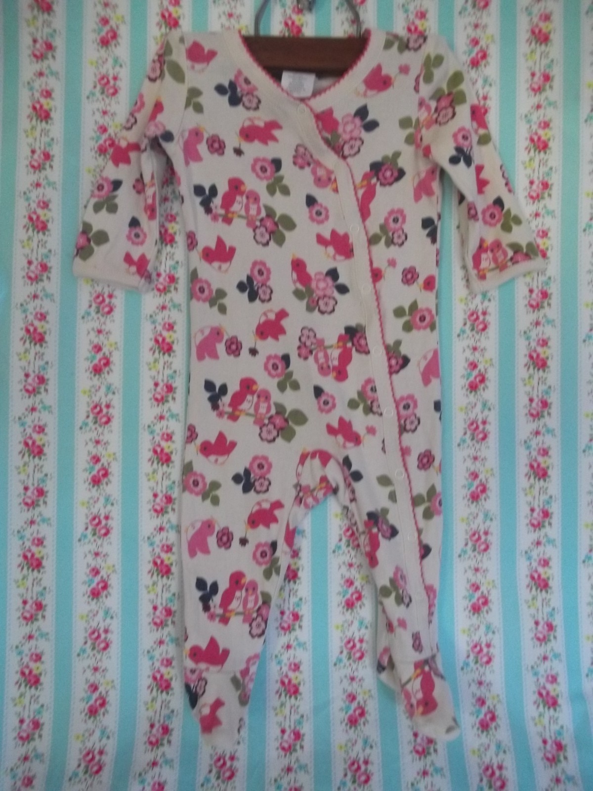 Gymboree ’13 Sweetie Bird footie footed sleeper sleep play PJ romper 6-9 6-12