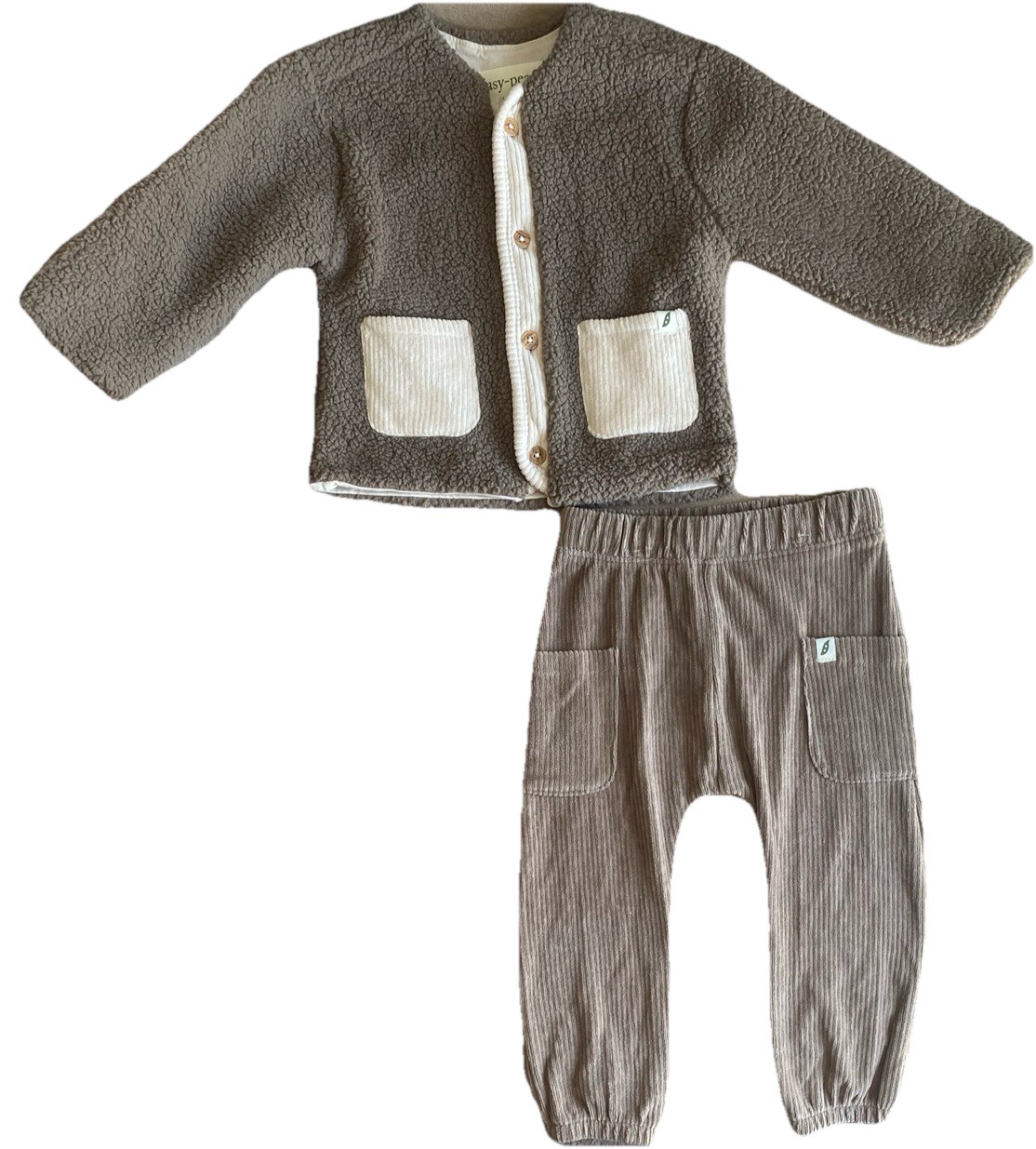 New easy-peasy Baby Outfit Set Jacket & Pants Organic Cotton Blend 18M