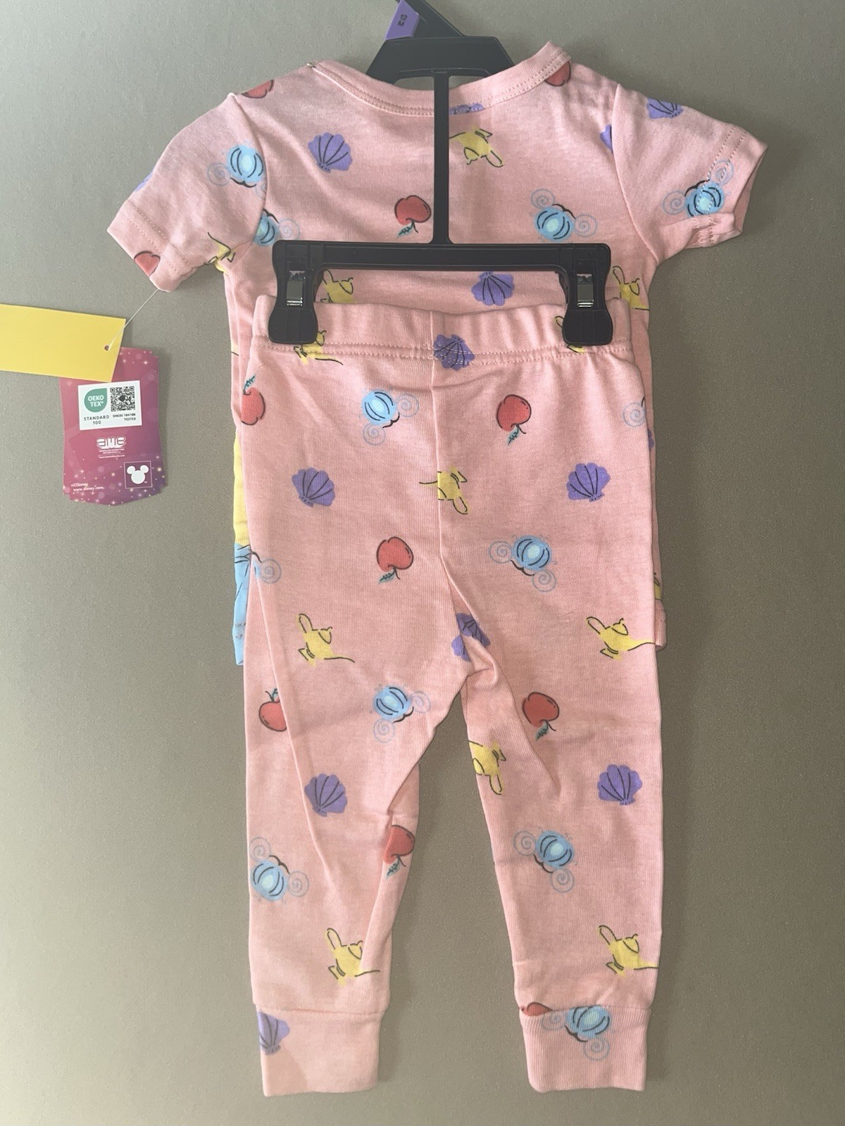 Disney Princess Baby Girls 12 Months Pajama Set (Top & Bottoms) New With Tags!
