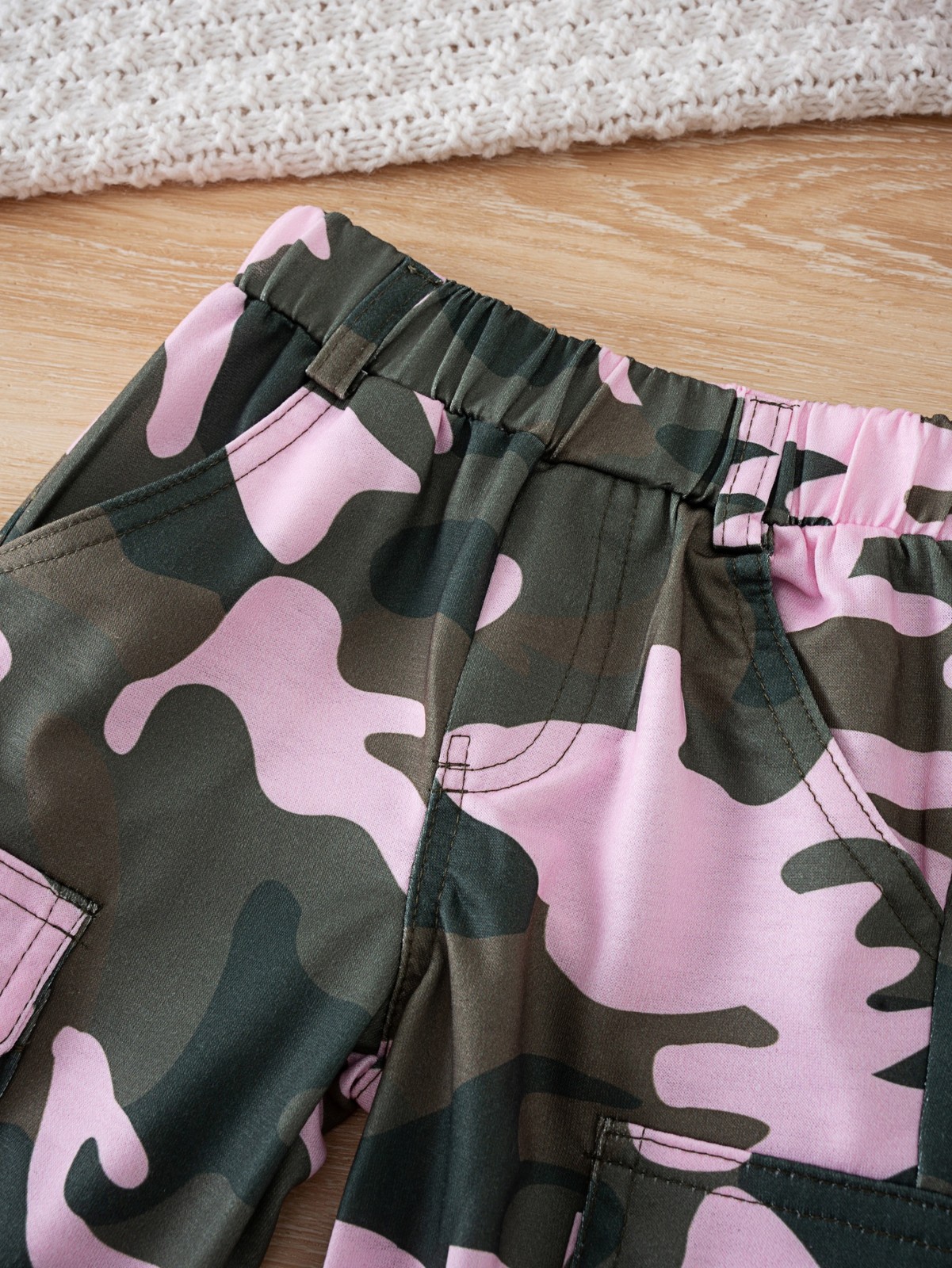 2PCS Toddler Baby Girls Halter Tops With Elastic Camo Pants Summer Outfit Set