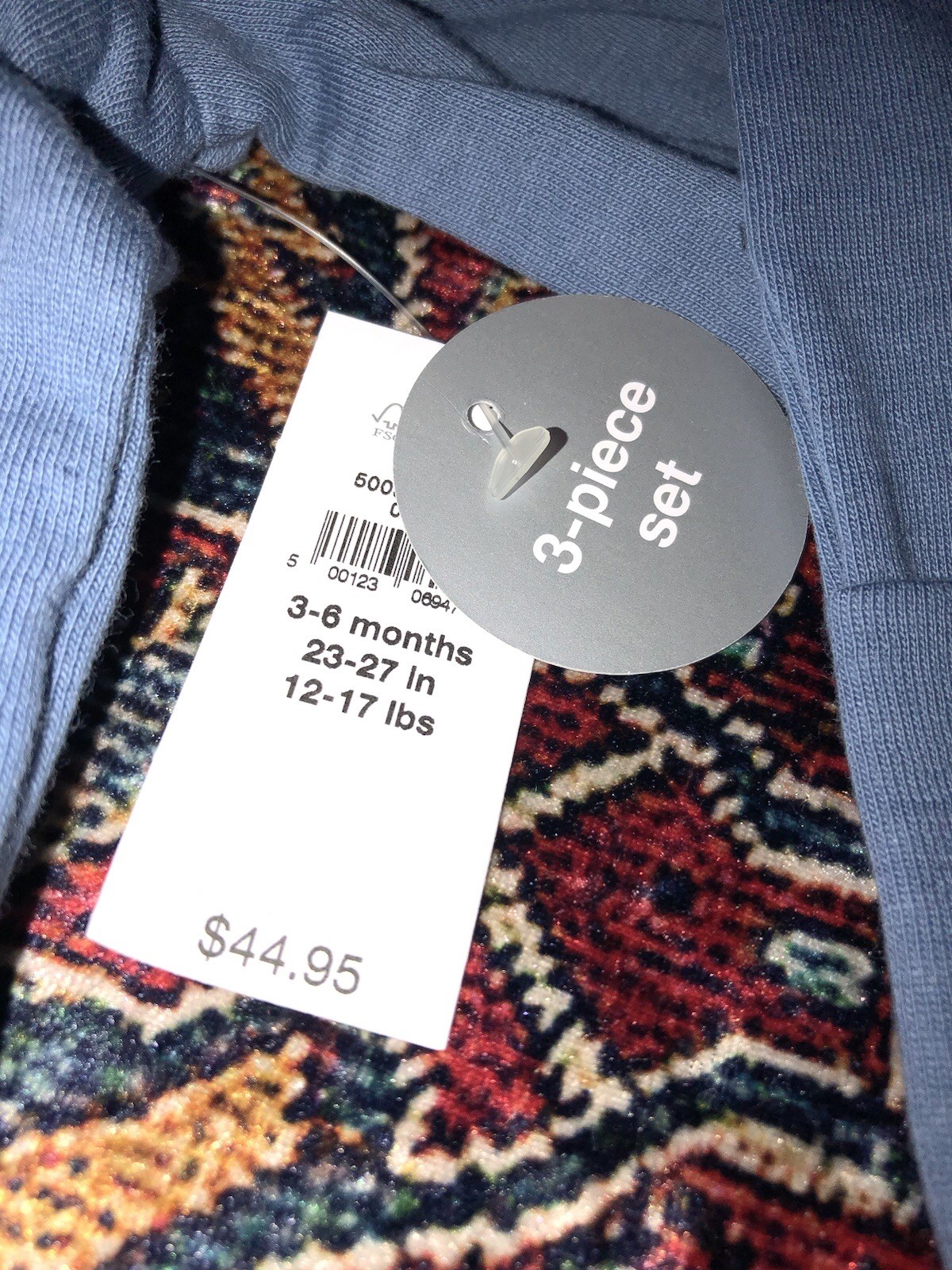 NWT 2 Baby Gap First Favorites Crossover Outfit Sets Hat Gray Blue Size 3-6 M