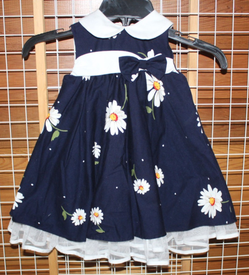 Toddler Girls C.I. Castro & Co. Daisy Print Sleeveless Ruffle A-Line Dress 3T