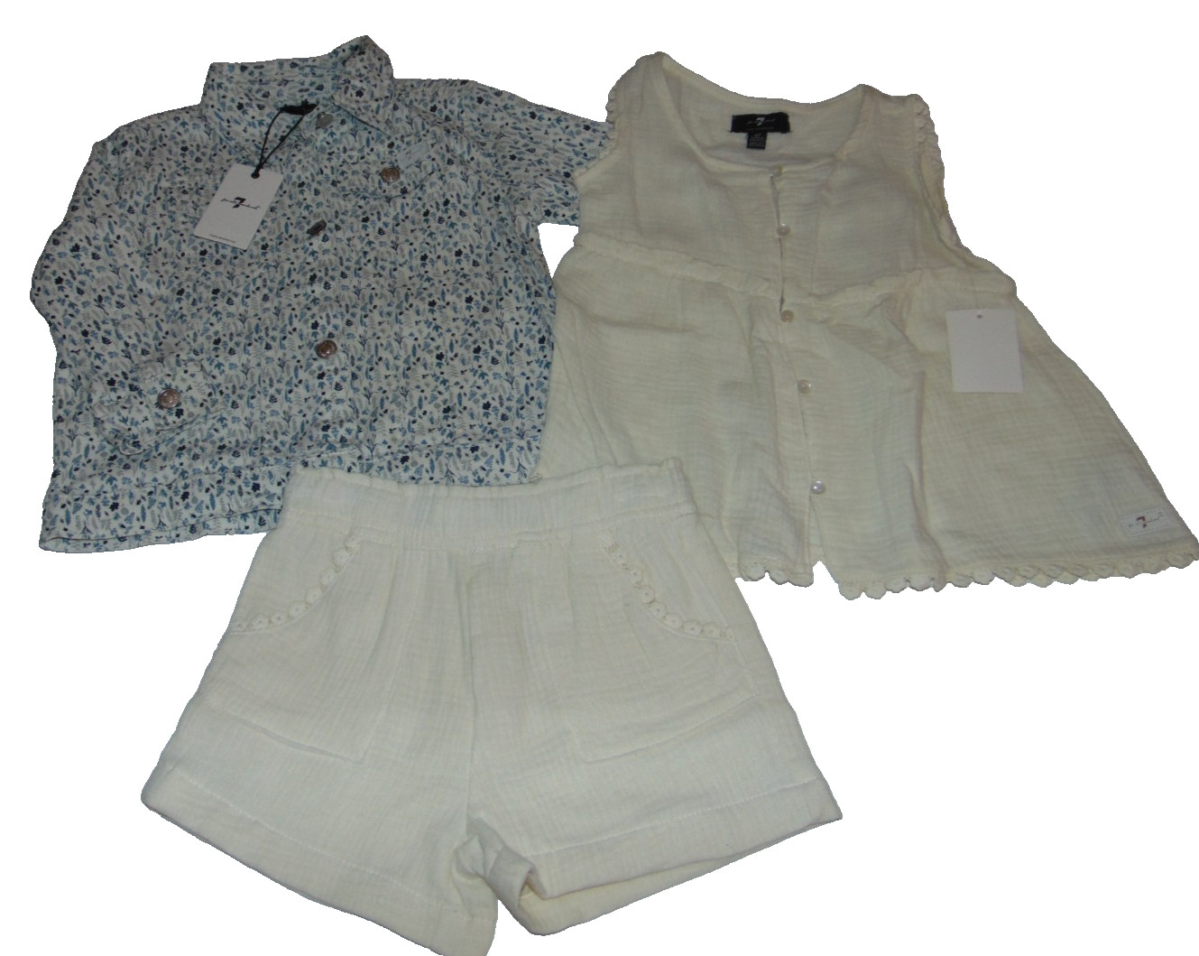 ~NWT Girls 7 FOR ALL MANKIND Outfit W/Jacket! Size 4T Super Cute FS:)~