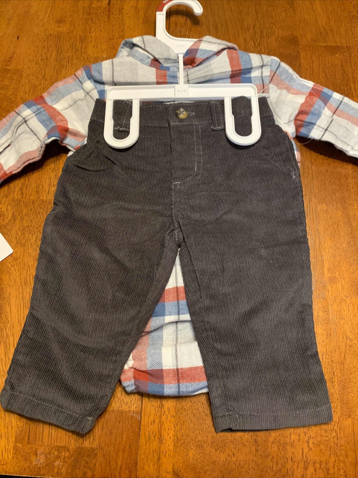 Carters Boys Long Sleeve Shirt & Pants Set Size-6 Month New