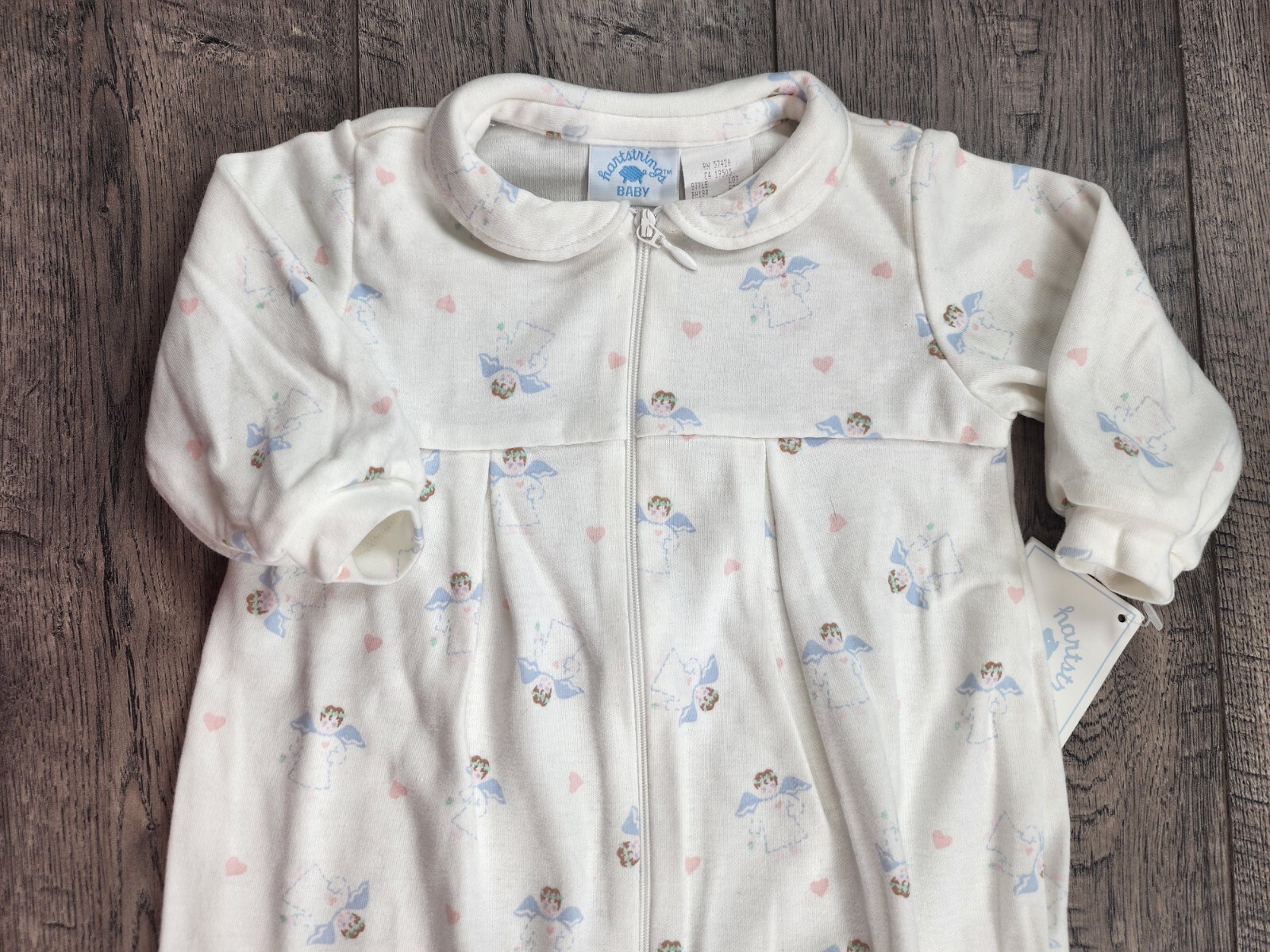 Baby Girl New Hartstrings 9 Month Angels Footed Outfit