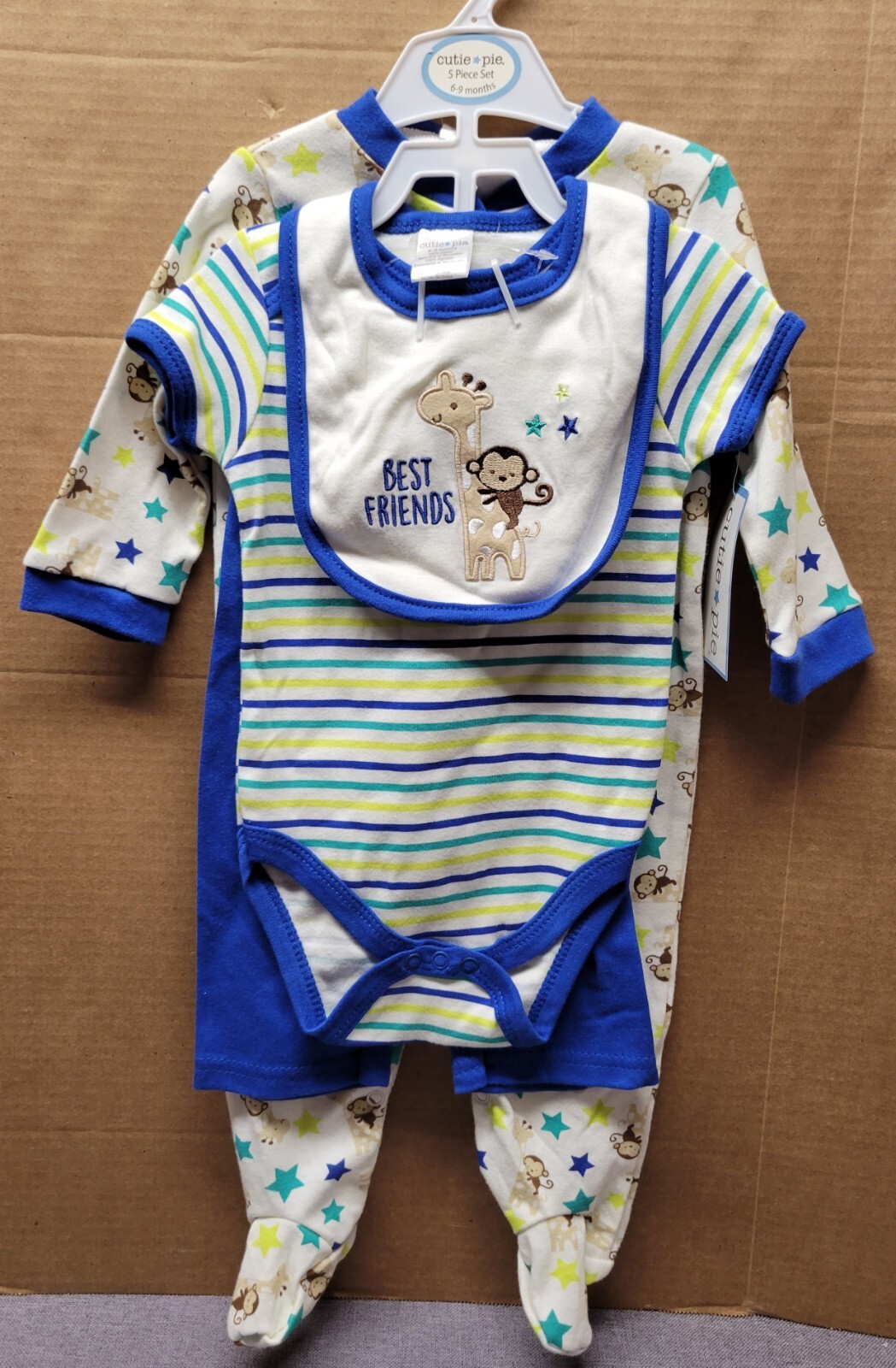 Cutie Pie Baby Clothes 6-9 Months 4 Piece Outfit Set Soft and Comfy