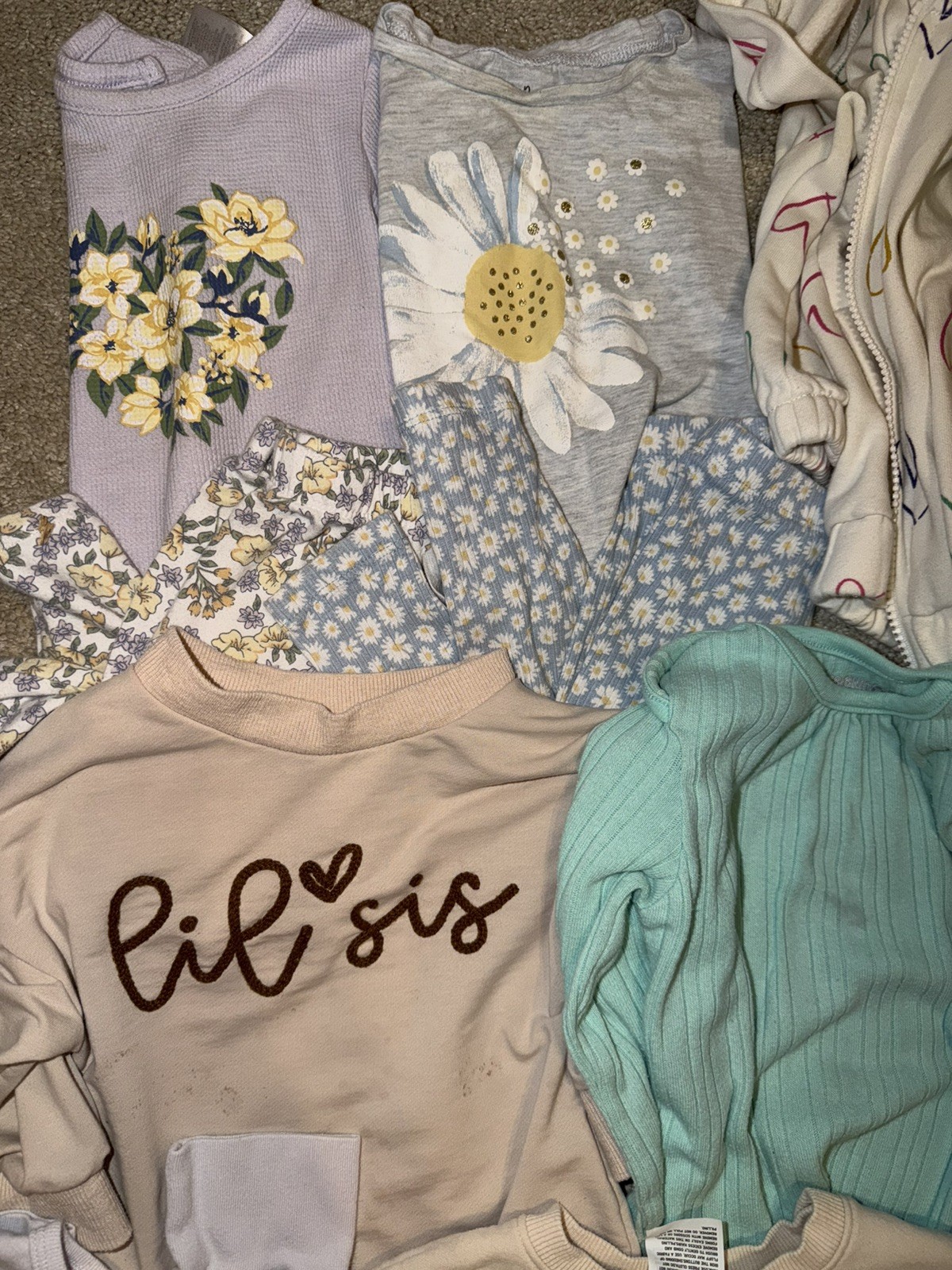 Girls 18 24 months 2T clothing lot shirts jacket pant dress bundle 26 piece lot
