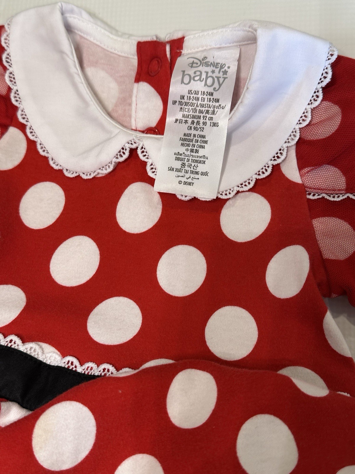 Disney Baby Minnie Mouse/ 18-24mth Dress Red Black