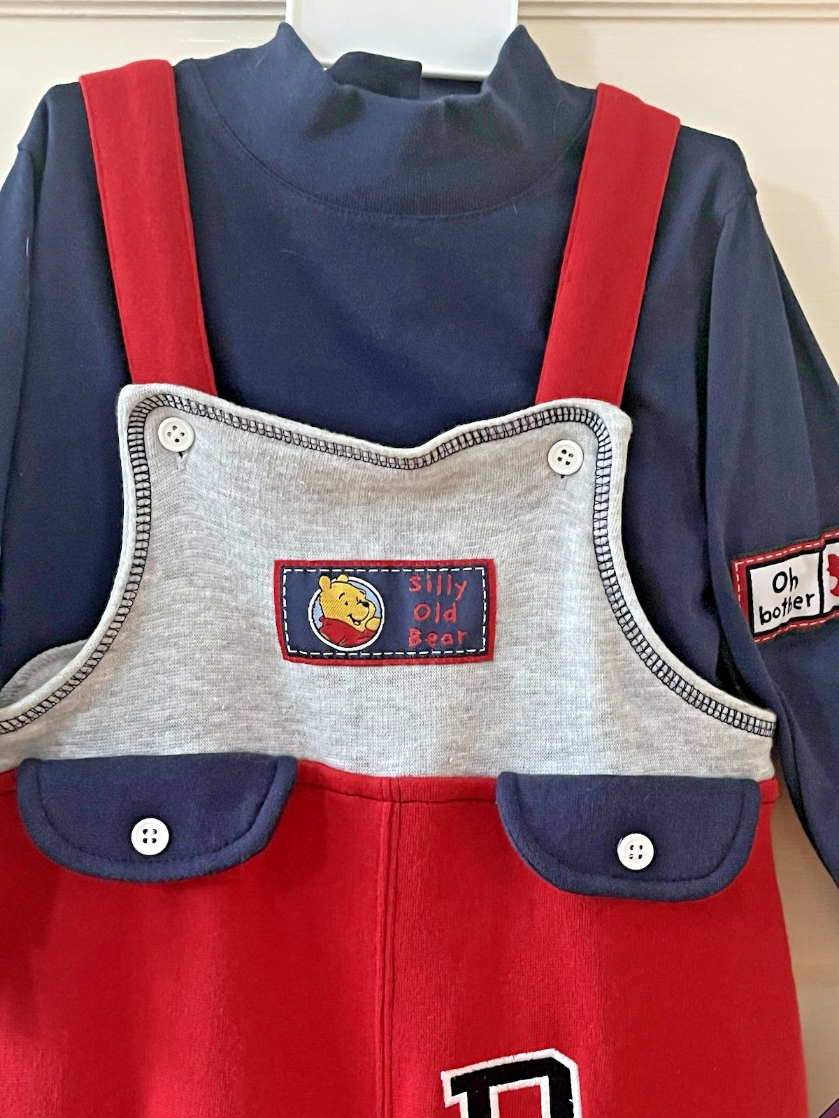 Vtg Winnie the Pooh Overalls & Shirt 24M Tigger 100 Acre Collection Disney NEW