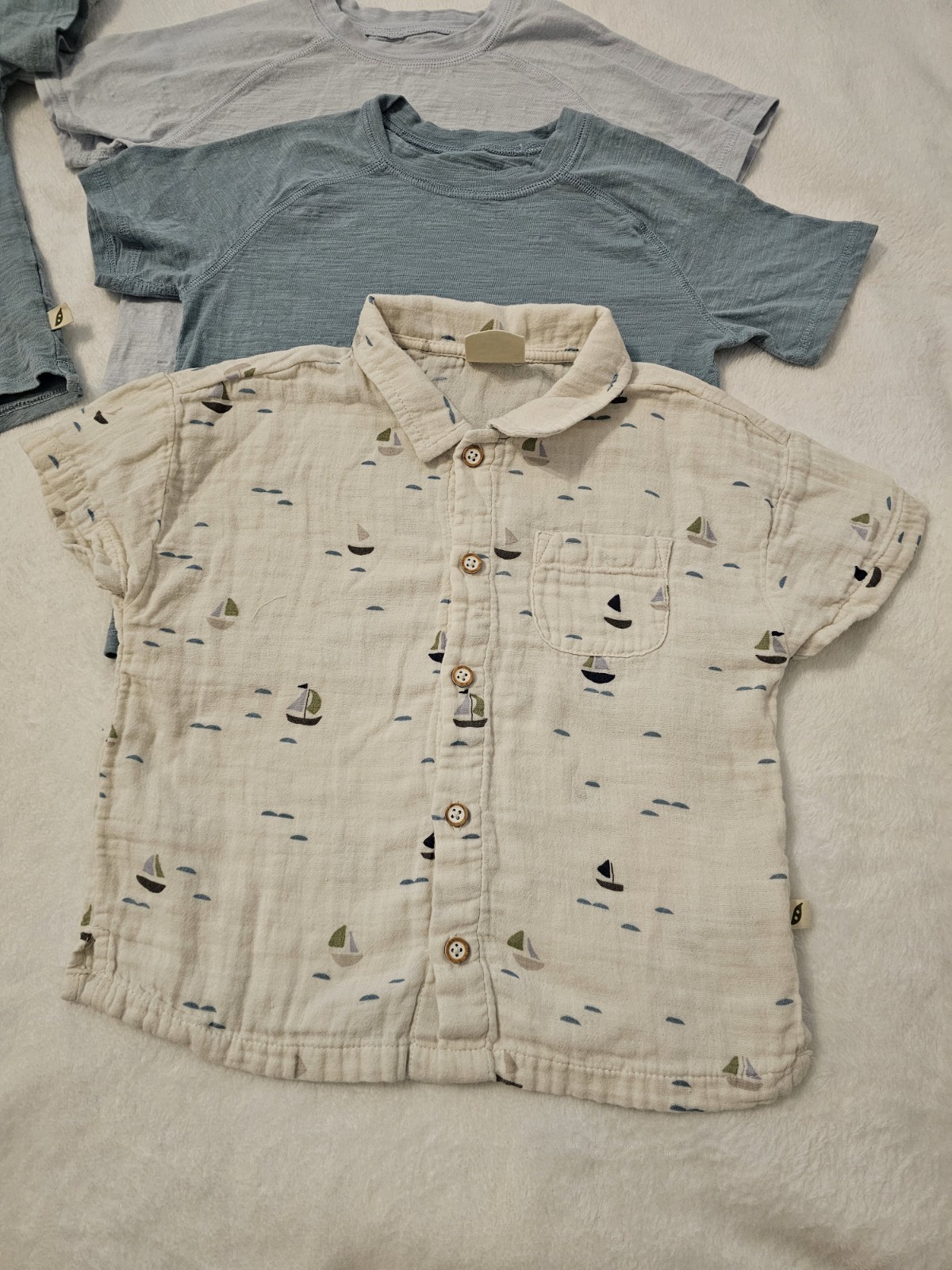 Easy Peasy Toddler Boy Sz 4, Six Piece Lot. Shorts 100% Organic Cotton