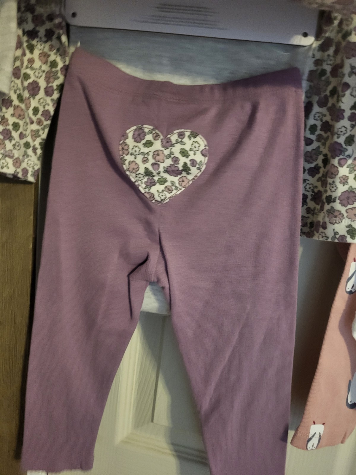 Lot 2 Carters Brand 3 Peice Outfit Set. Size 12 Mo Pengiuns & Floral As Pictured