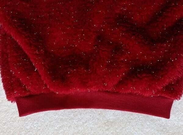 NWT Baby Girls First Impressions Red Faux Fur Hoodie and Leggings Set Size 3-6 M