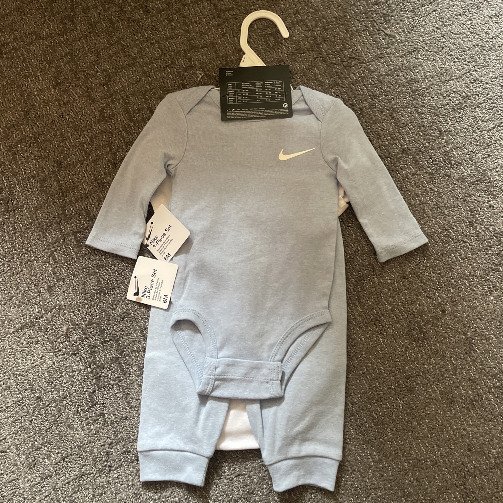 Nike 3 PC Set Sky Blue & White