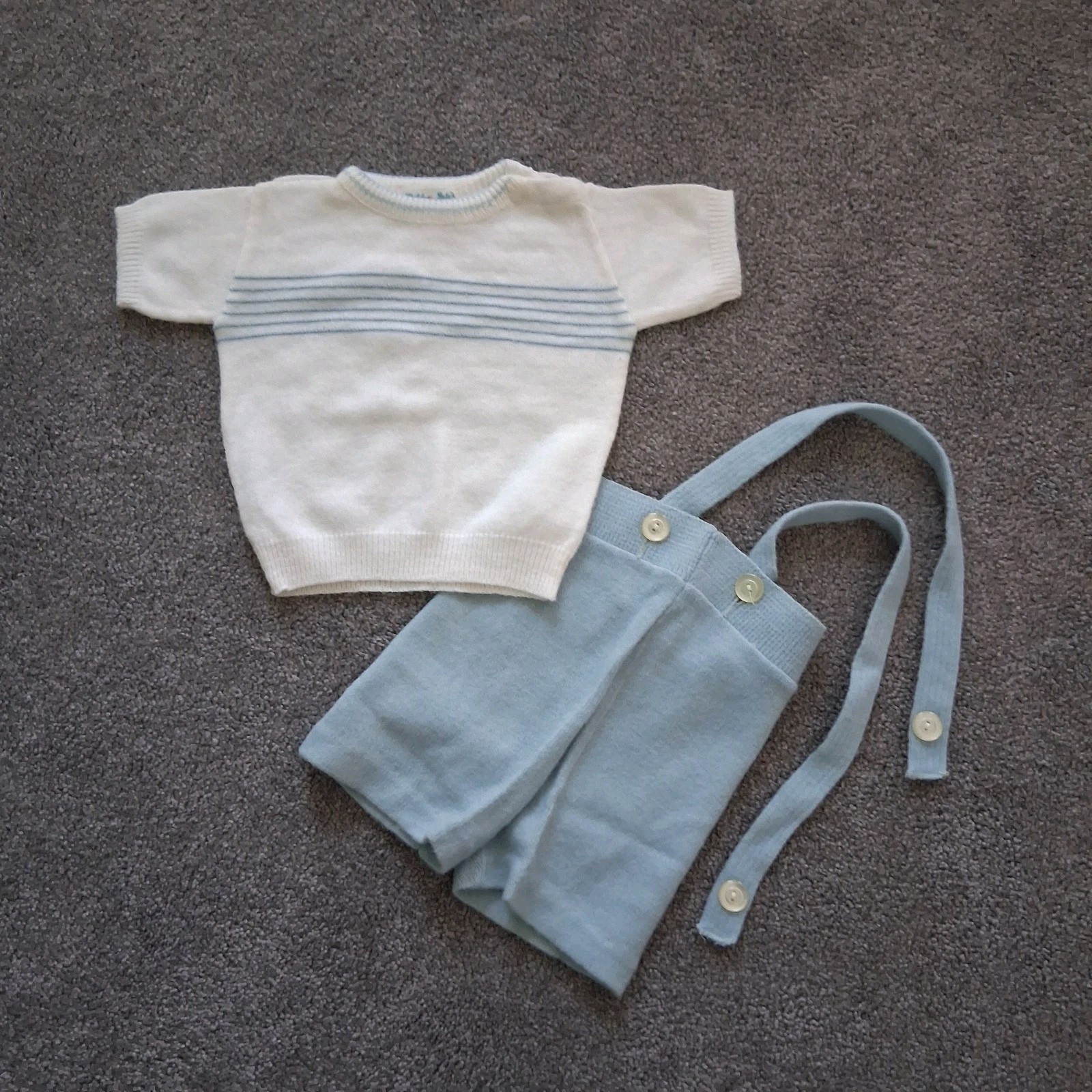 VTG Golden Gate Of California 2pc Toddler Knit 2 100% Orlon Acrylic USA 18-24 mo