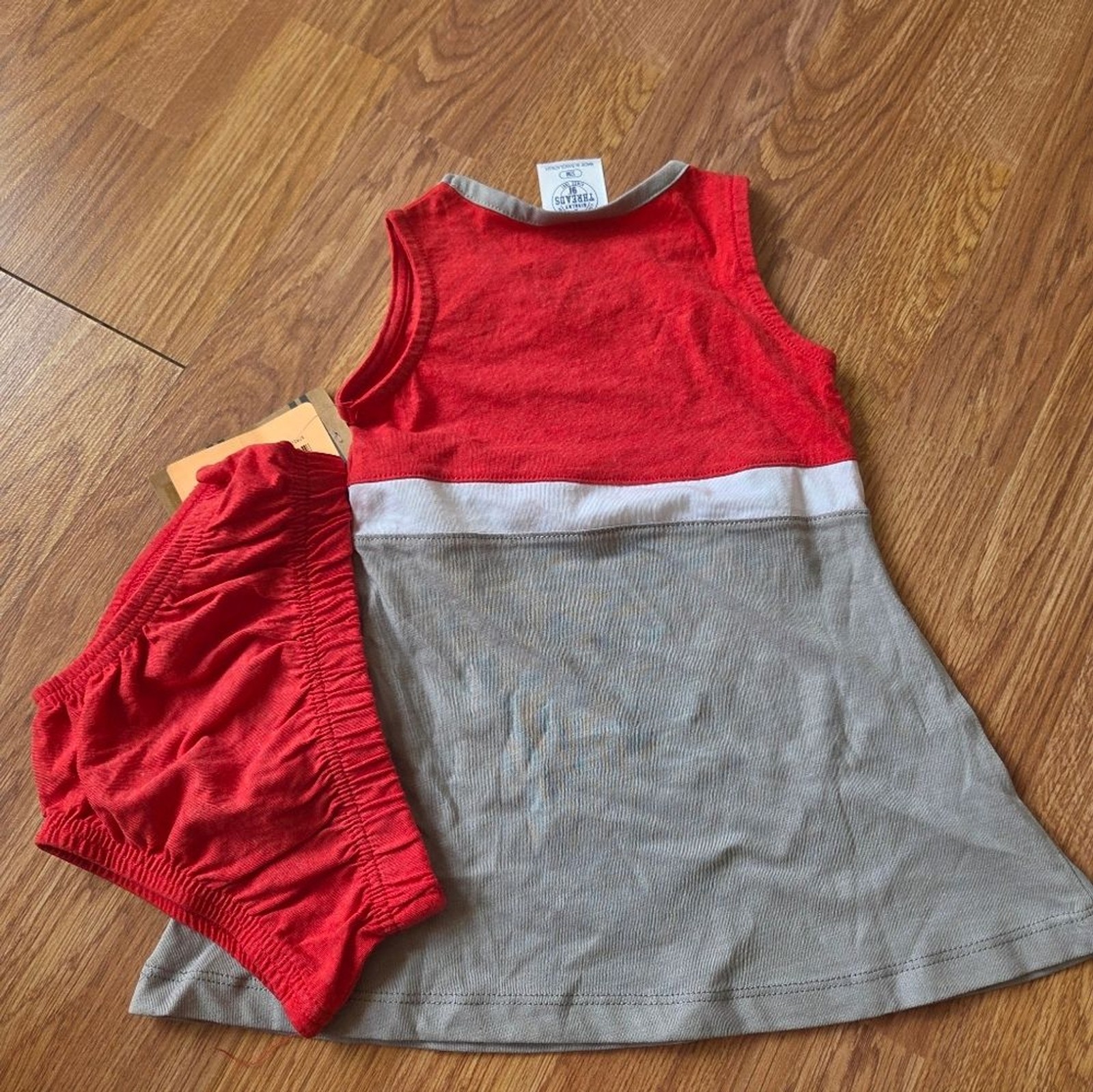 NCAA Wisconsin Badgers Baby Dress 12M Cheerleading NWT Collegiate Football