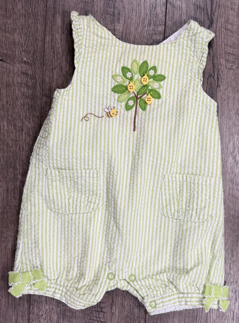 Baby Girl Clothes Gymboree 3-6 Month Lemon BumbleBee Romper Outfit