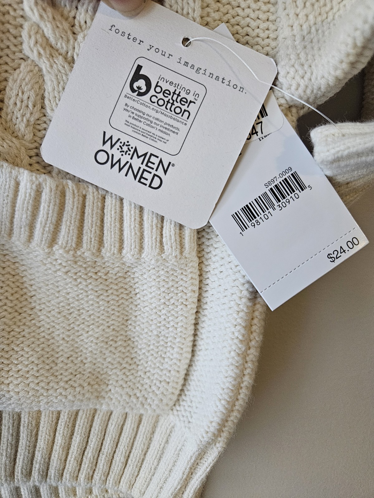 Grayson Mini Baby Knit Cardigan & Pants Set 0-3M Cream Beige Unisex Cotton Blend
