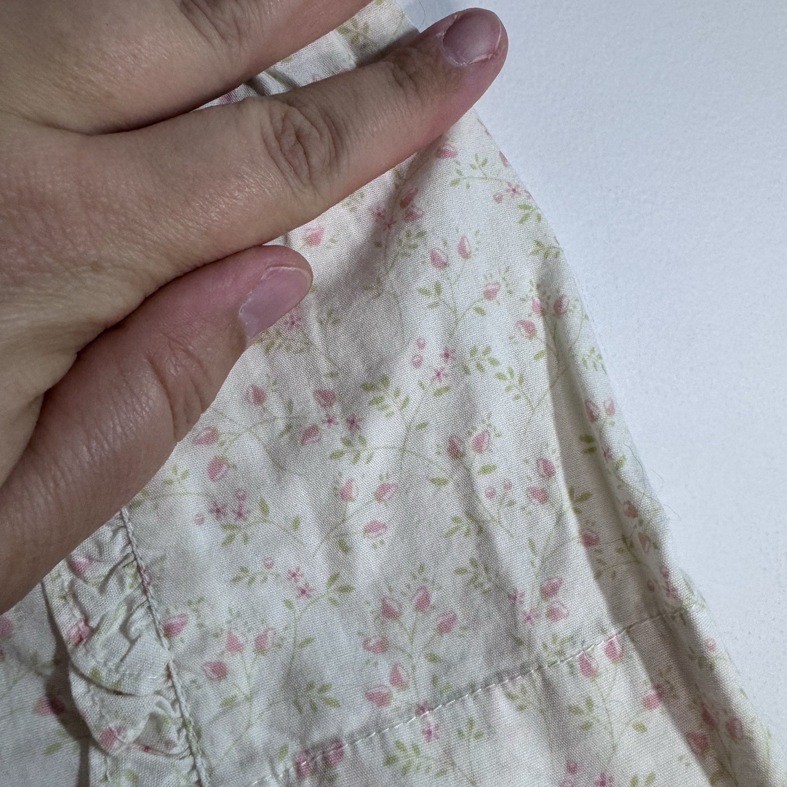 First Moments Ivory Floral Dress Bloomer Set 3-6M Cotton Ruffle NWT Baby