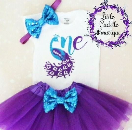 Peacock First Birthday Tutu Outfit, Peacock 1st Birthday Party, Bird Shirt