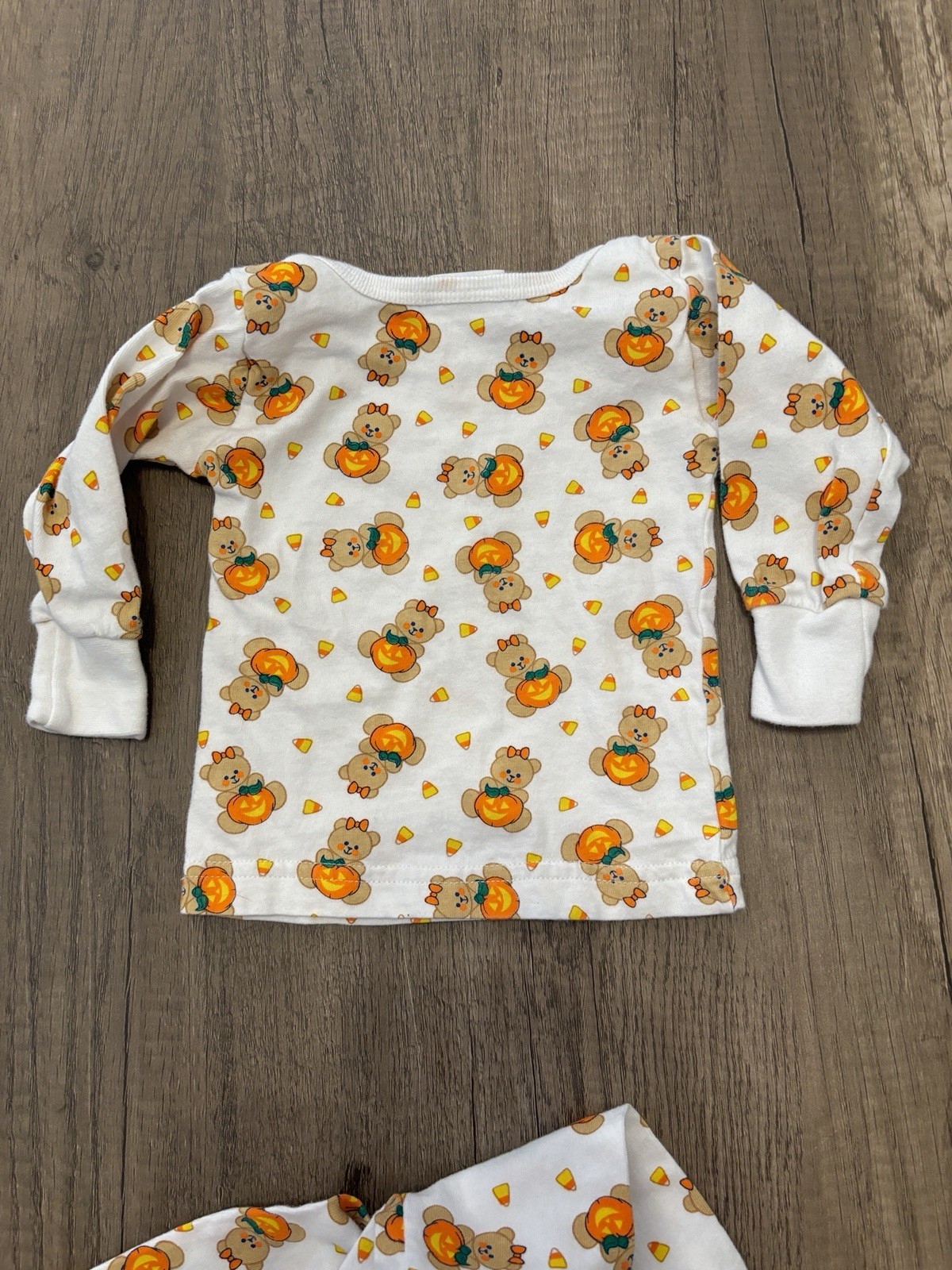 Vintage 90s Baby B’Gosh Oshkosh Halloween Fall Pumpkin Bear Outfit Set 6M