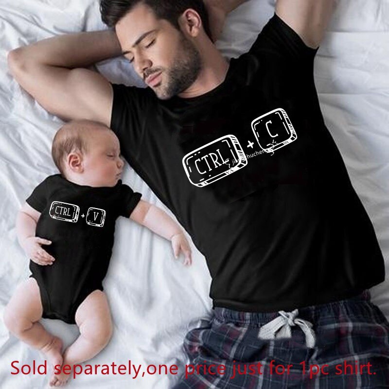 Family Matching Clothes Funny Cotton Family Look Shirt Father’s Day Gift