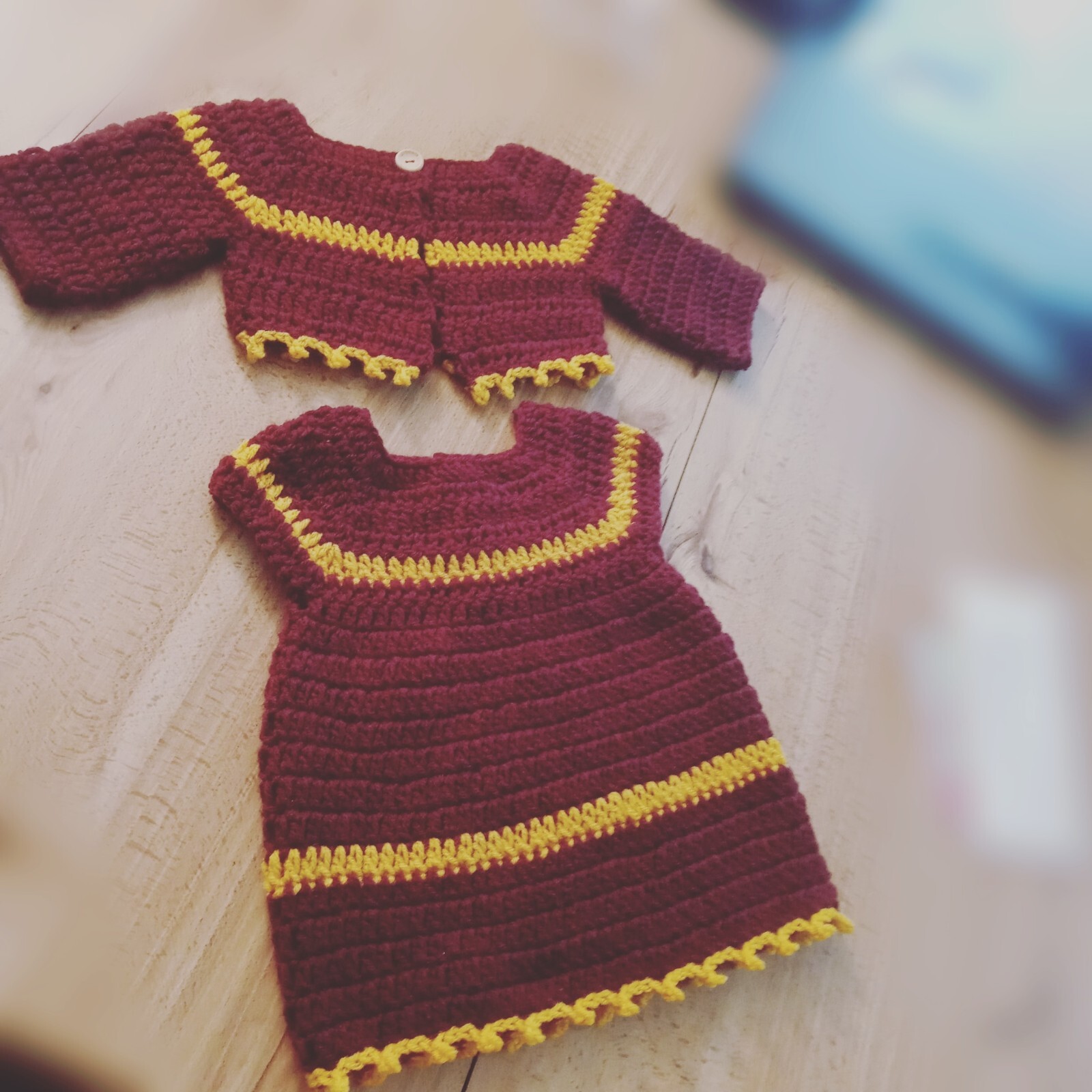 2 Piece Handmade 6 Month Baby Girl Dress and Bolero/shrug set