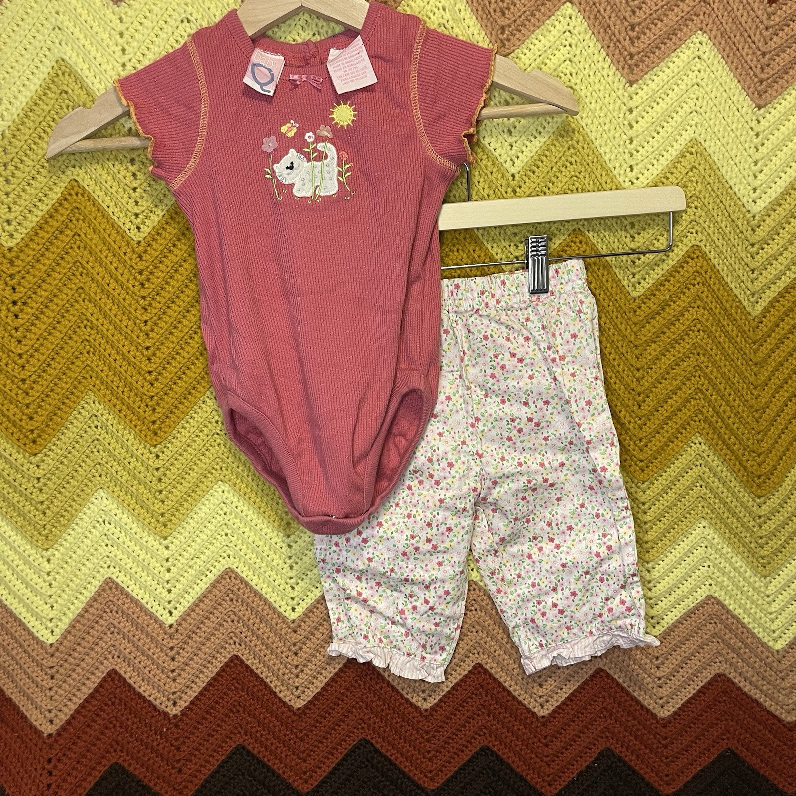 Vintage 2000s Y2K Cute & Comfy Combo Cats for Girls 18 Months Baby Q Set
