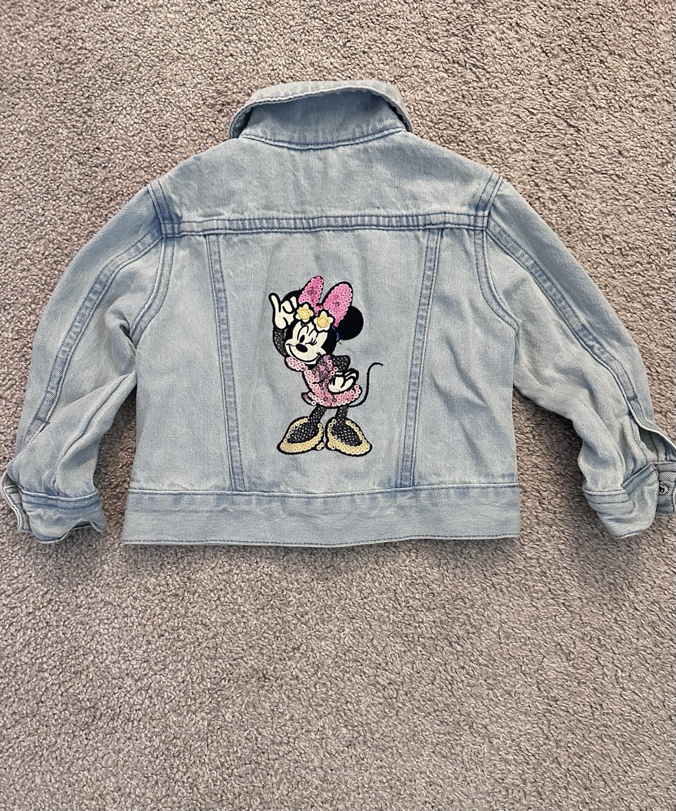 2T Disney denim Minnie Mouse Jacket & Belle yellow gown