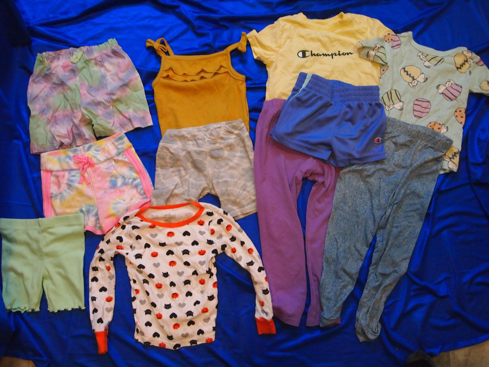 Lot of 11 2T-4T Girls Tops Pants Shirts Shorts Garanimals Champion Peanuts