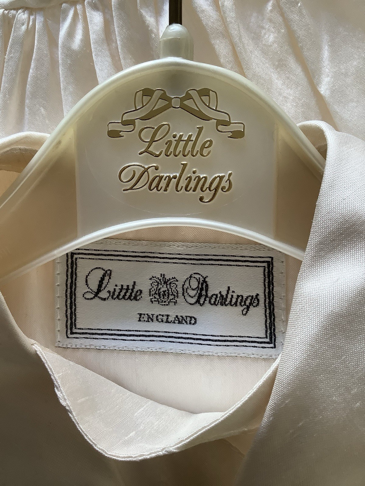 BNWT Little Darlings Baby Boys Occasion Christening Ivory Silk Romper Outfit 3M
