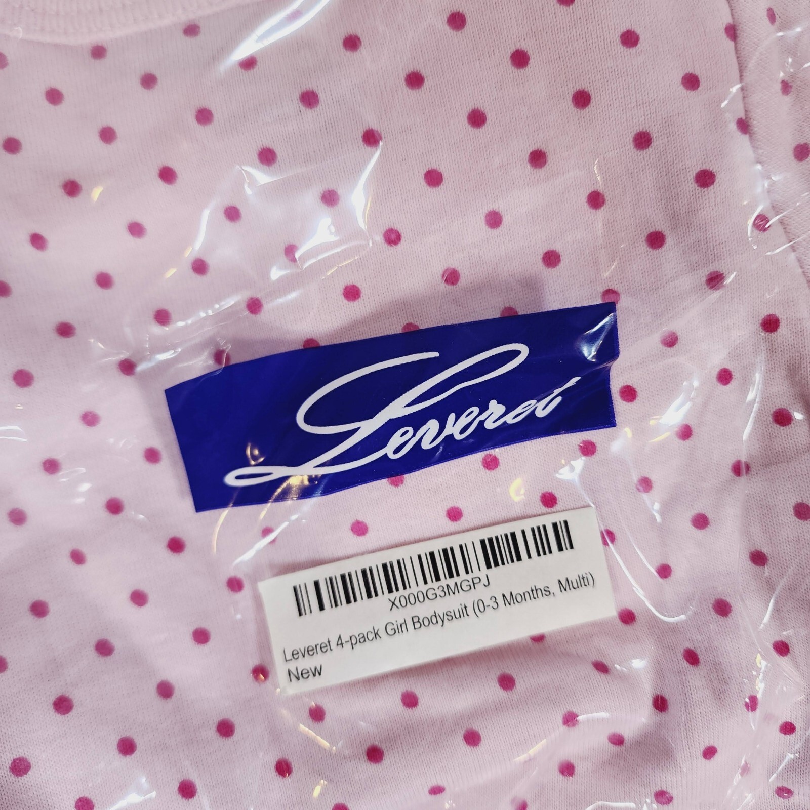NWT Set of 2 Infant Baby Girl Pink/Fish 0-3 Month Bodysuits 100% Cotton Leveret