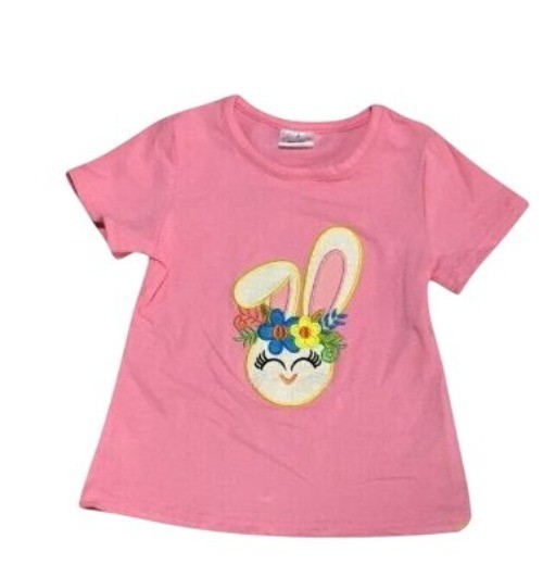 Easter Tulle Skirt and Shirt Set Pink W/Headband 12 – 18 Months