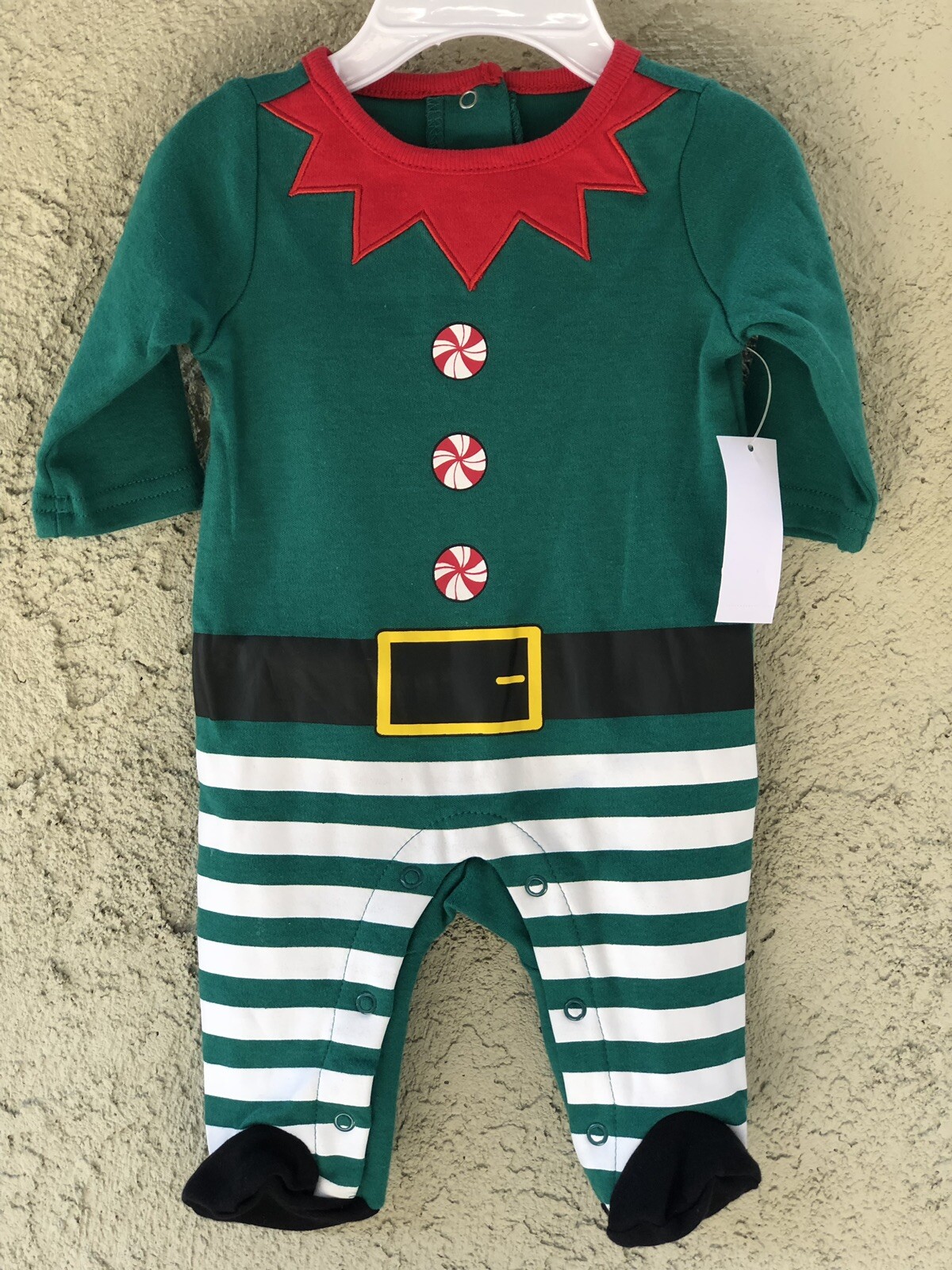 Little Wonders Christmas Baby Boy Girl Elf One Piece Outfit Sz NB BN
