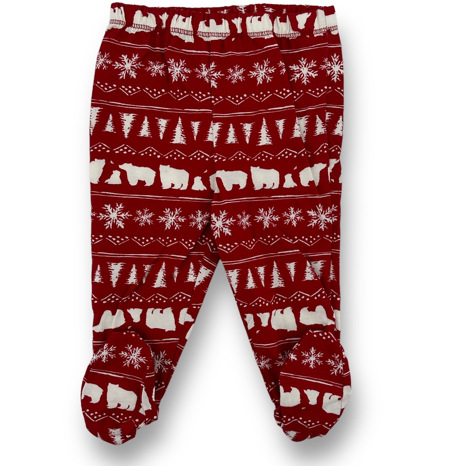 Burts Bees Winter Polar Bear 3 Pc Outfit Size 0-3 Mos Shirt Pants Hat Set Unisex