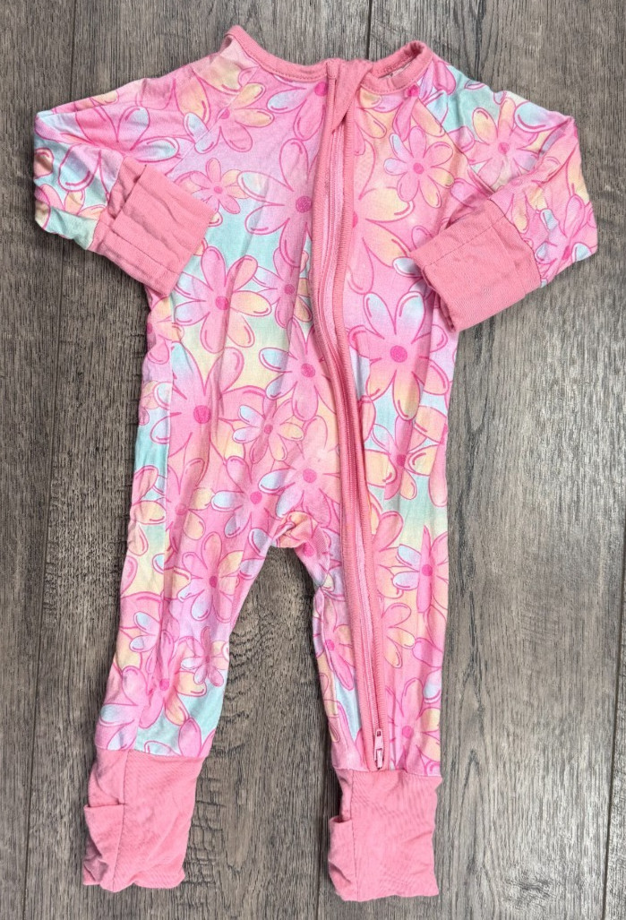 Baby Girl Clothes Miozing Newborn Pink Colorful Flower Stretchy Outfit