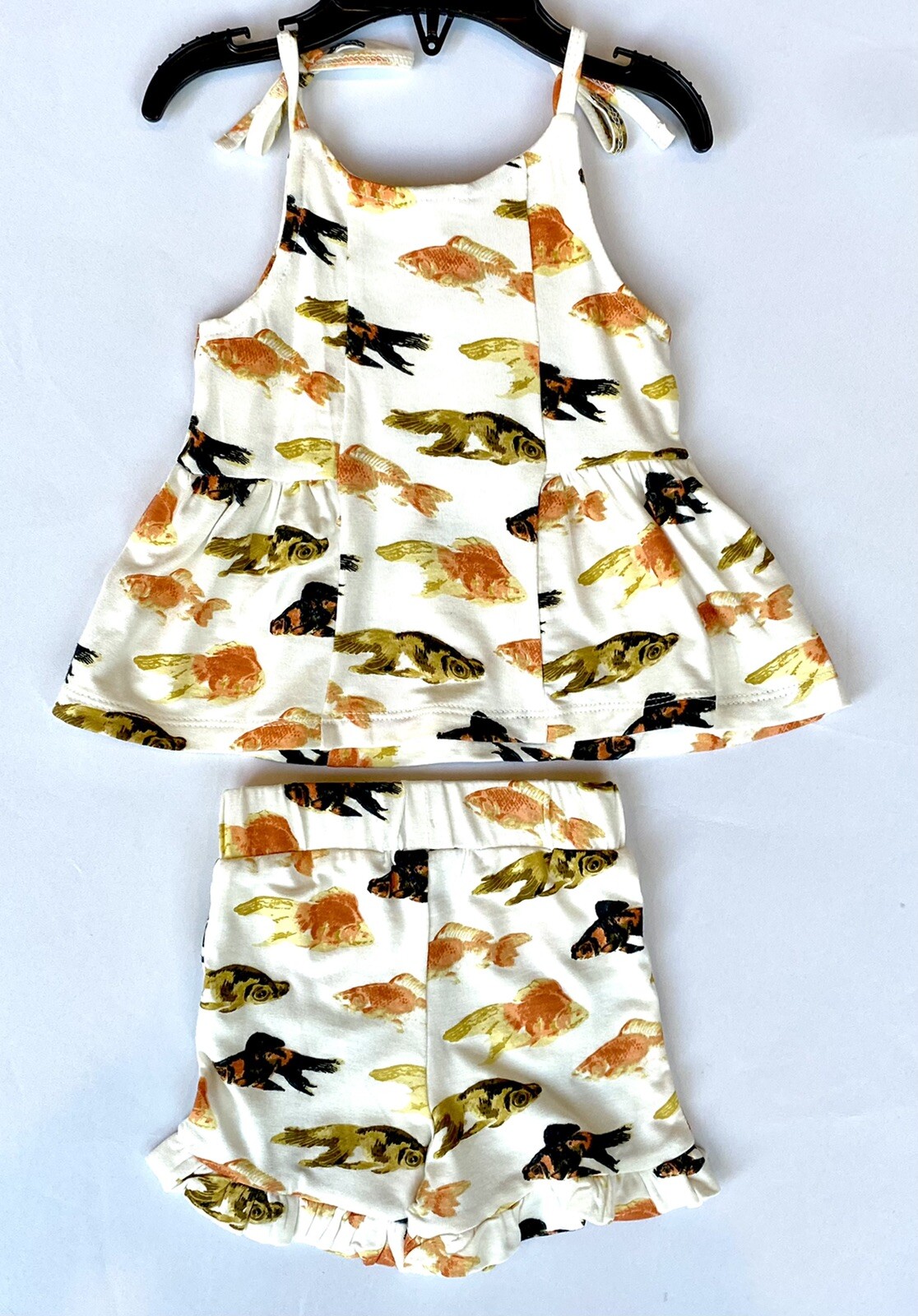 Kate Quinn Modal Goldfish Ballerina Top & Short Retail $50 Price $38 12-18 M