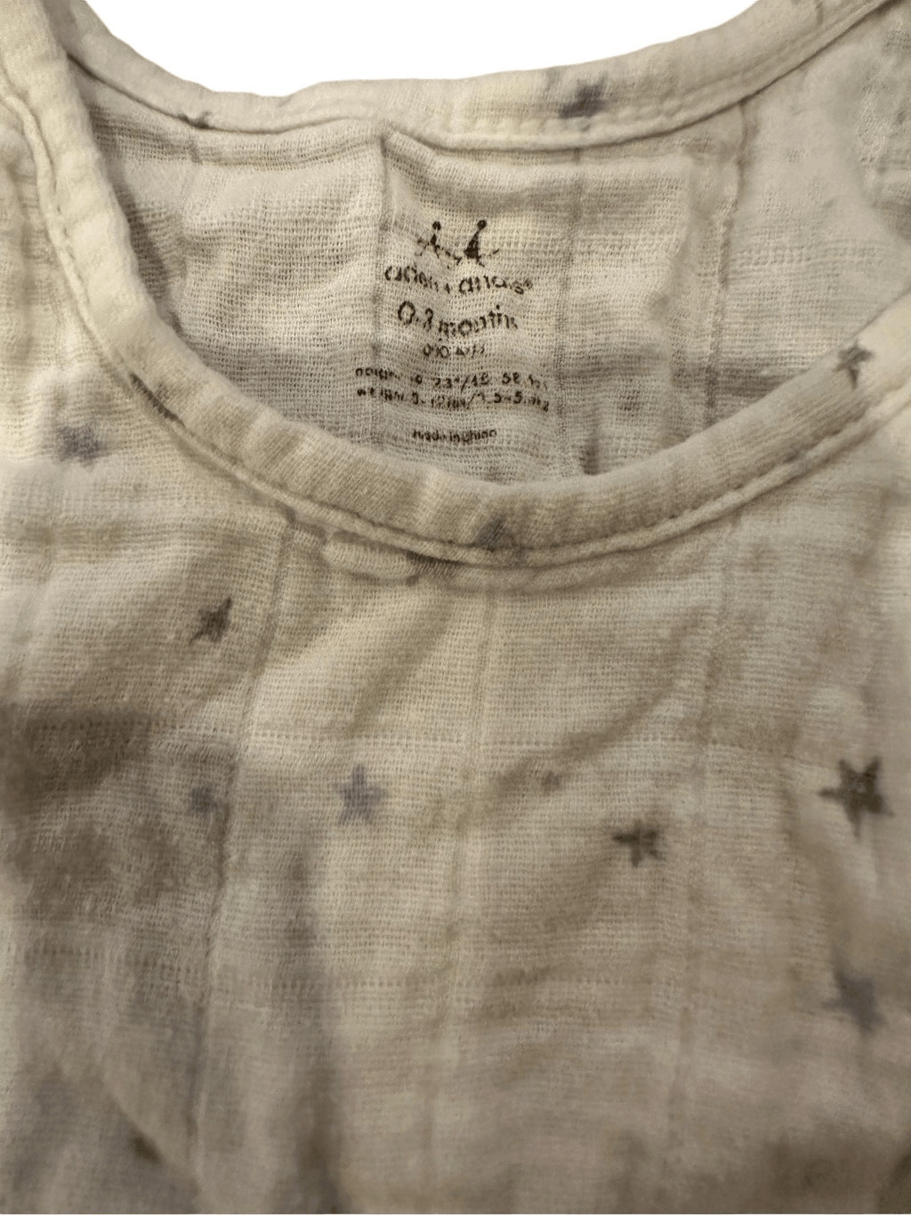 Aden + anais sleeveless bodysuit & pants linen muslin boys sz 3 months