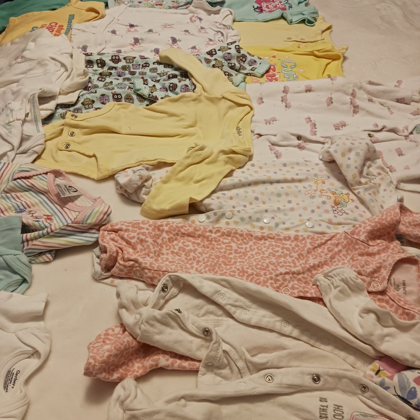 Newborn to 3 Months Baby Girl Lot 36 Pieces Newborn and 0 – 3 Months