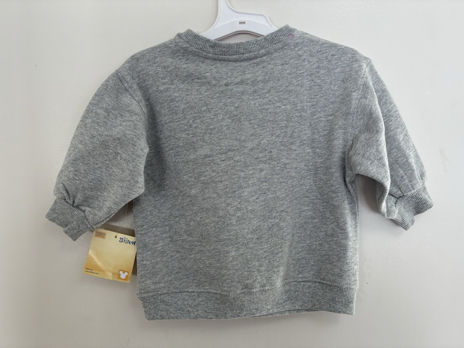 Disney Stitch Baby Girls 2-Piece Cozy Sweatshirt Legging Set Lt Heather Gray 12M