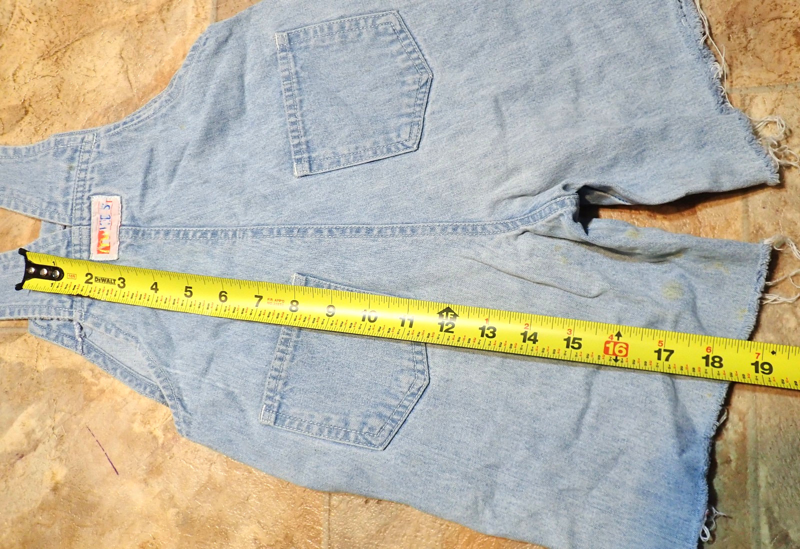 Lot of 2 McKIDS McDonald Vintage Denim Children’s Toddlers Overalls for repair