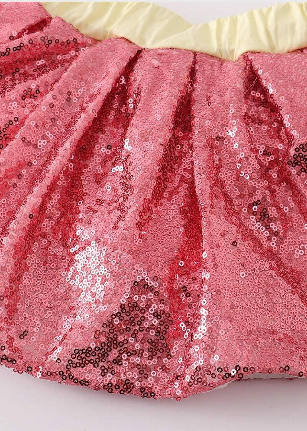 Girl’s Boutique Patriotic Pink Sequin USA French Knot Dress Skort 2 Piece Set 4t