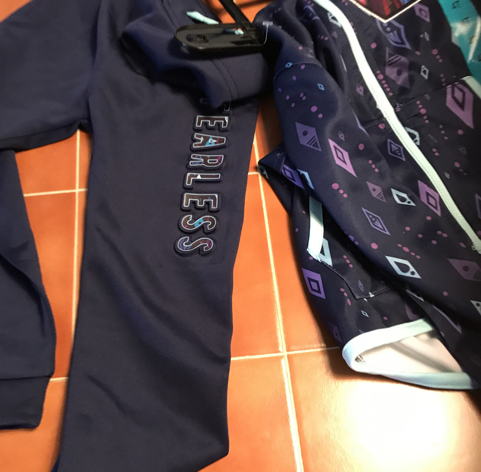 Girls Size 4T Disney Frozen II 2-Piece Pants Outfit Set Zip Up Hoodie Anna Elsa