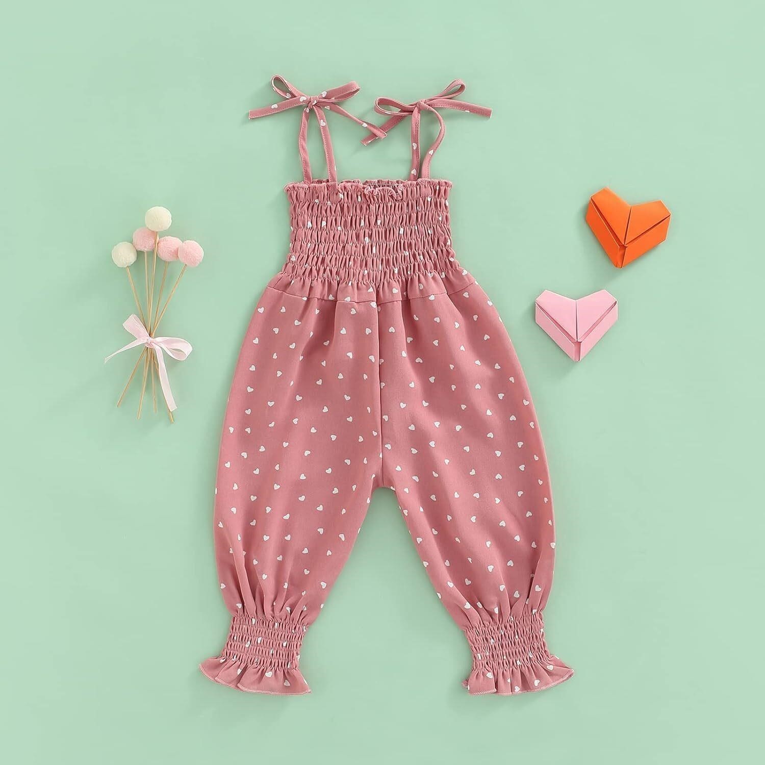 New Infant Toddler Baby Girl Romper Summer Sleeveless Suspender