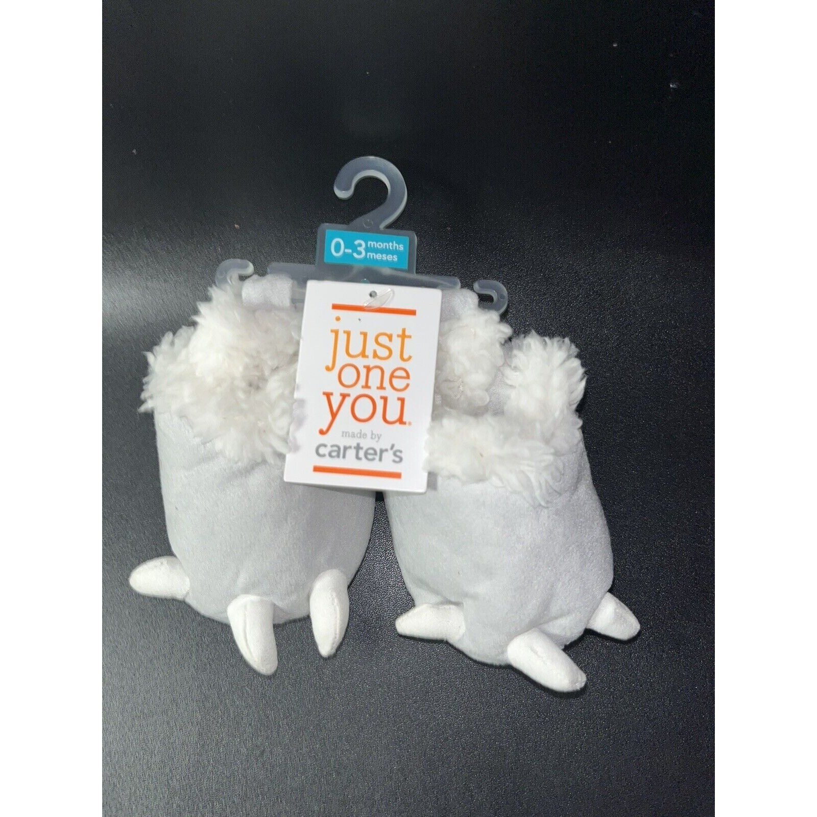 Baby Booties Monster Claw Feet Carters Just One You Size 0-3 Mos NWT Halloween