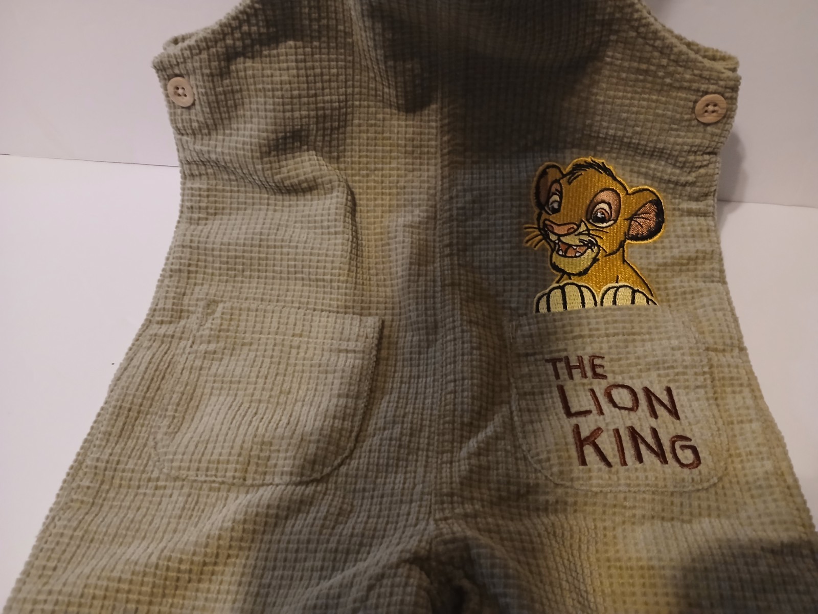 Disney Primark The Lion King Simba Overalls 12-18 Months Born To Rule