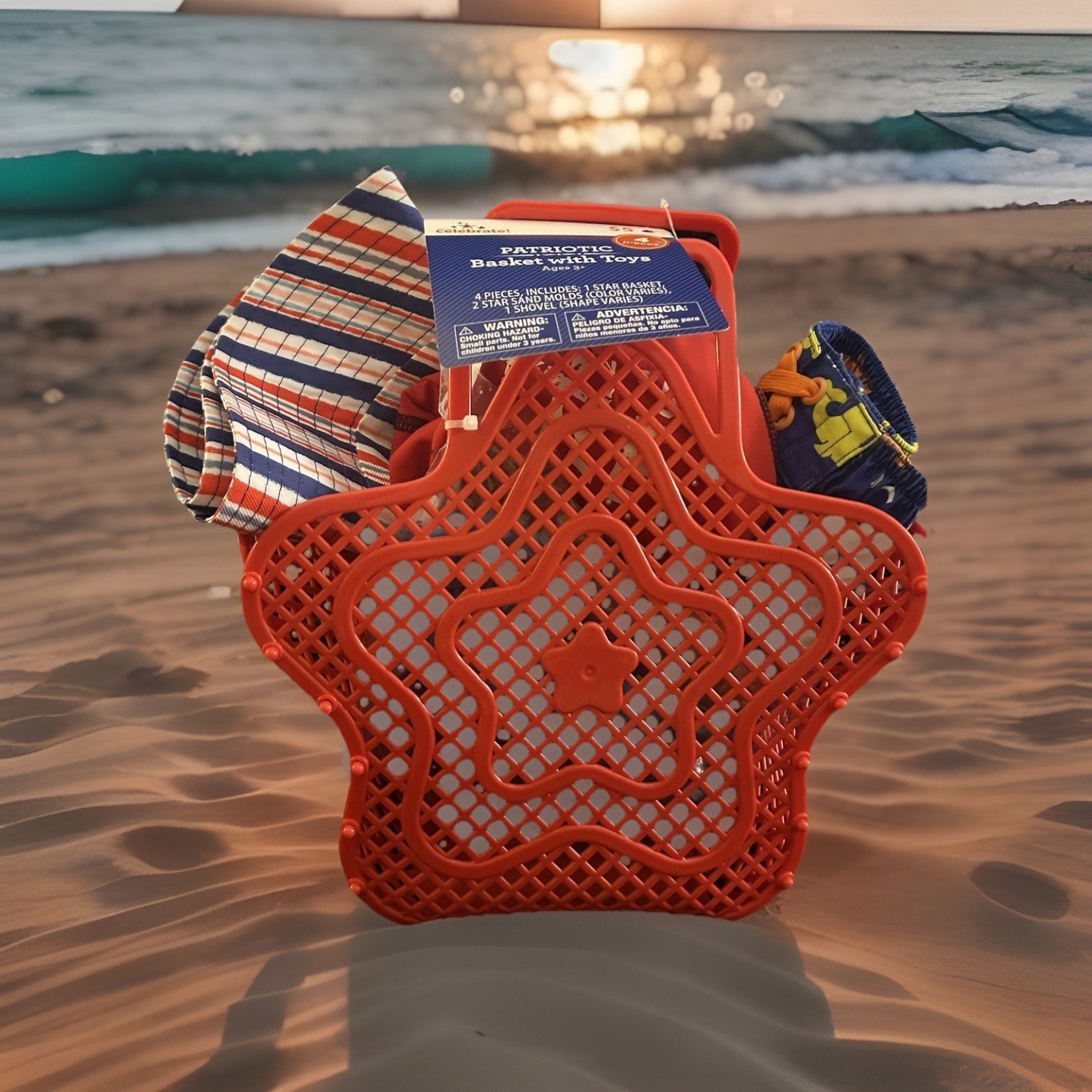 Baby Gift Set “Little Firecracker” Beach Short set 9-12 months, Summer Baby